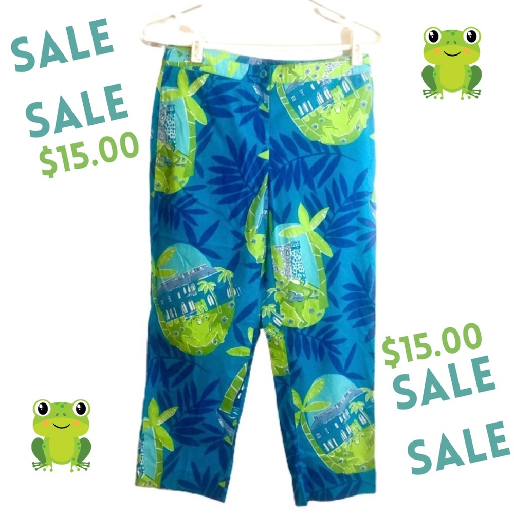 🍍Lily Pulitzer “Bottoms Up” Capris, Sz. 2 Petite, not lined, Spring/Summer 🍍